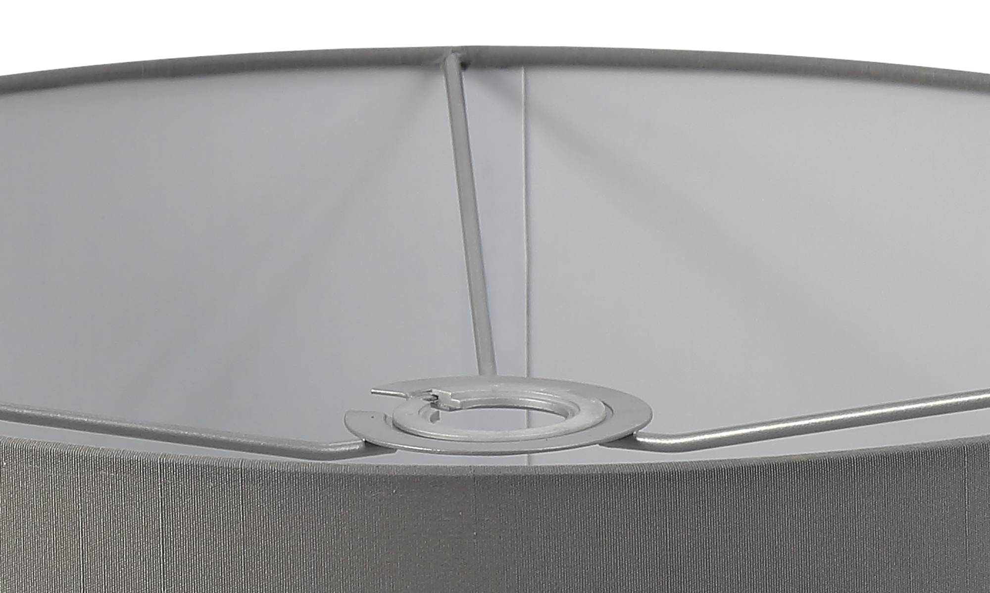 Baymont 40cm Semi Flush 1 Light Antique Brass, Grey DK0174  Deco Baymont